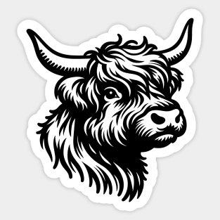 Highland Cow Sticker